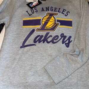 NBA Los Angeles Lakers Gray Crewneck Sweater